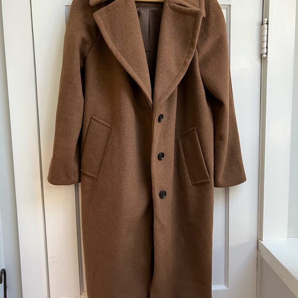 Banana Republic Brown Coat with Notched Lapel